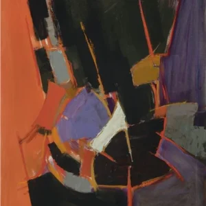 Painting with Orange and Purple